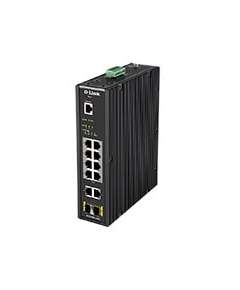 D-Link DIS-200G-12PS/U 8 x Gigabit PoE ports + 2 Gigabit ports with 2 SFP ports L2 Managed Outdoor switch